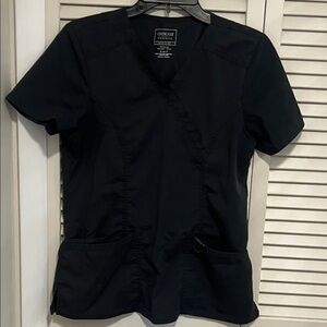 Women Scrubs 2 Pair Navy Koi XS Set Cherokee SM Top XS bottoms